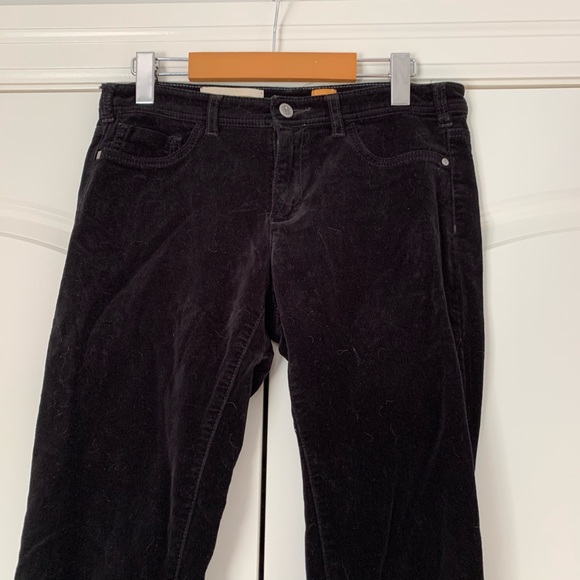 ❤️Pilcro Black Velvet Skinny Pants Serif 29x30 - Picture 7 of 9